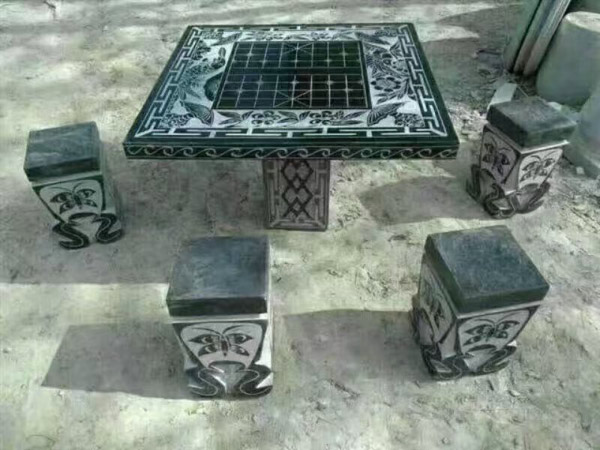 仿古石雕圓桌