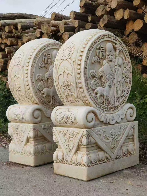 仿古抱鼓石